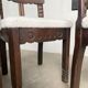 Set of 6 brutalist chairs from the 1940s