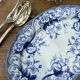 Oval dish Flora Creil and Montereau 1880