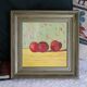 Huile sur panneau pommes vintage