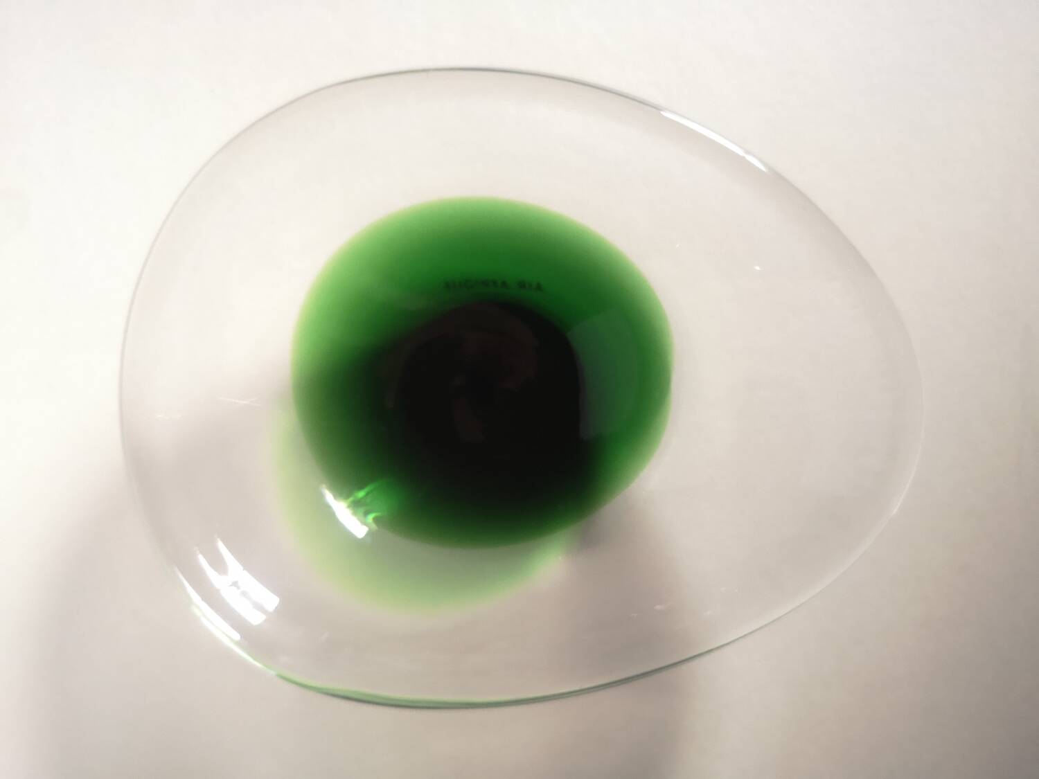 Set of 2 empty pocket glass cups air afrique vintage