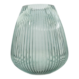 Light green glass vase height 28cm