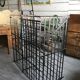 wine in metal cage wine cellar