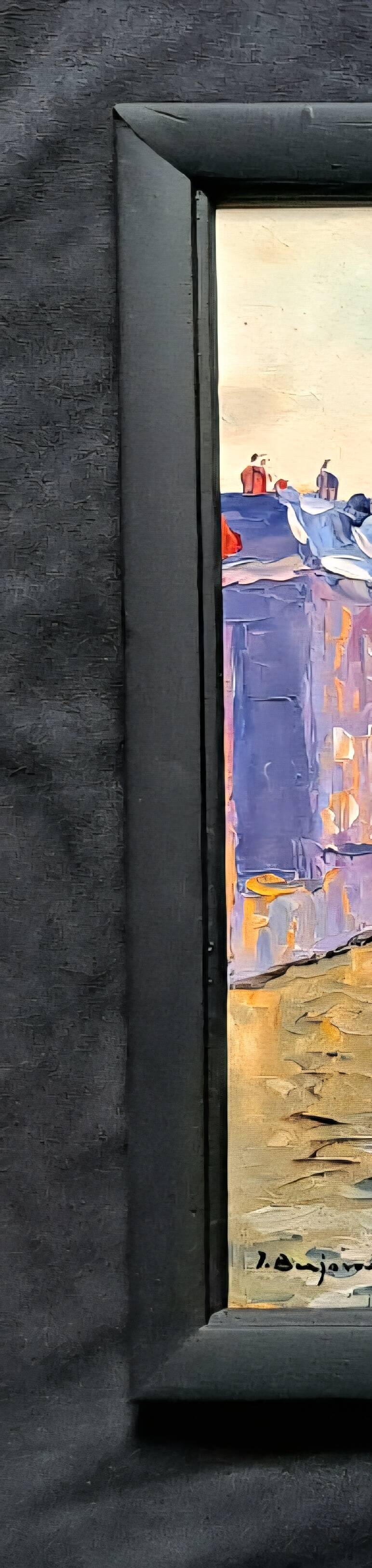 Impressionist painting - pair of oil on cardboard signed by Jehann Berjonneau.