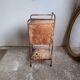 Former hospital bedside table late 19th century early 20th century in metal
