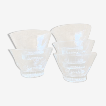 Lot de 5 ramequins en verre