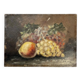 nature morte aux raisins et pêche