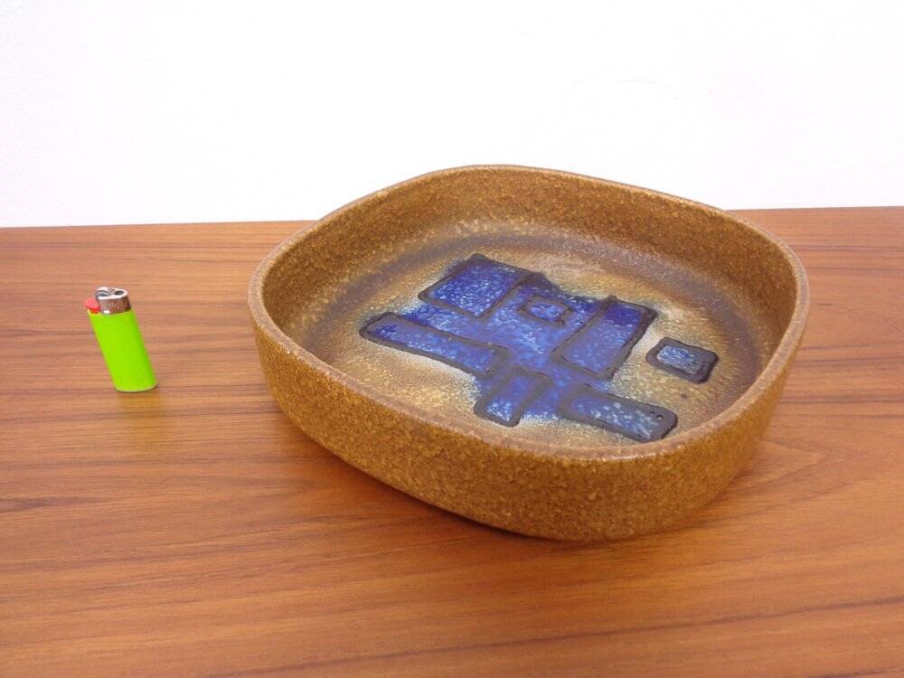 Glazed Lava Ceramic Bowl from Scheurich, Germany, 1970s
