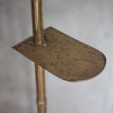 1930s brass floor lamp, reading lamp.