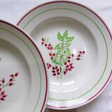 Set de 4 assiettes creuses en porcelaine