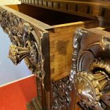 Renaissance buffet in carved walnut circa 1850