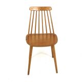 Scandinavian beech chair "Pinnstol", Sweden, 1960