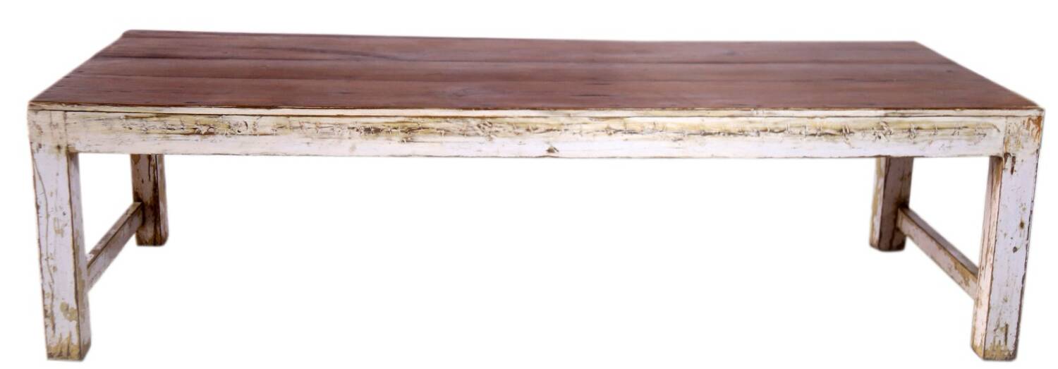 Antique coffee table in Burmese teak.