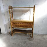 Rattan shelf