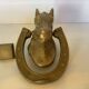 Brass horse door knocker