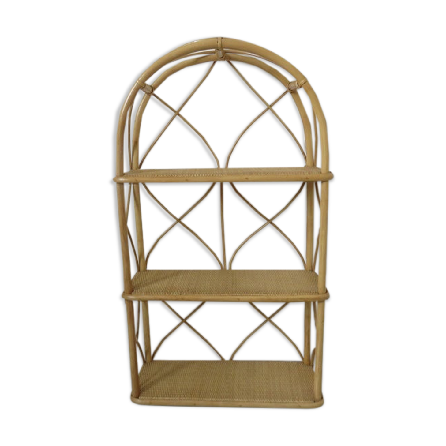 Bamboo rattan spread 60s 70s