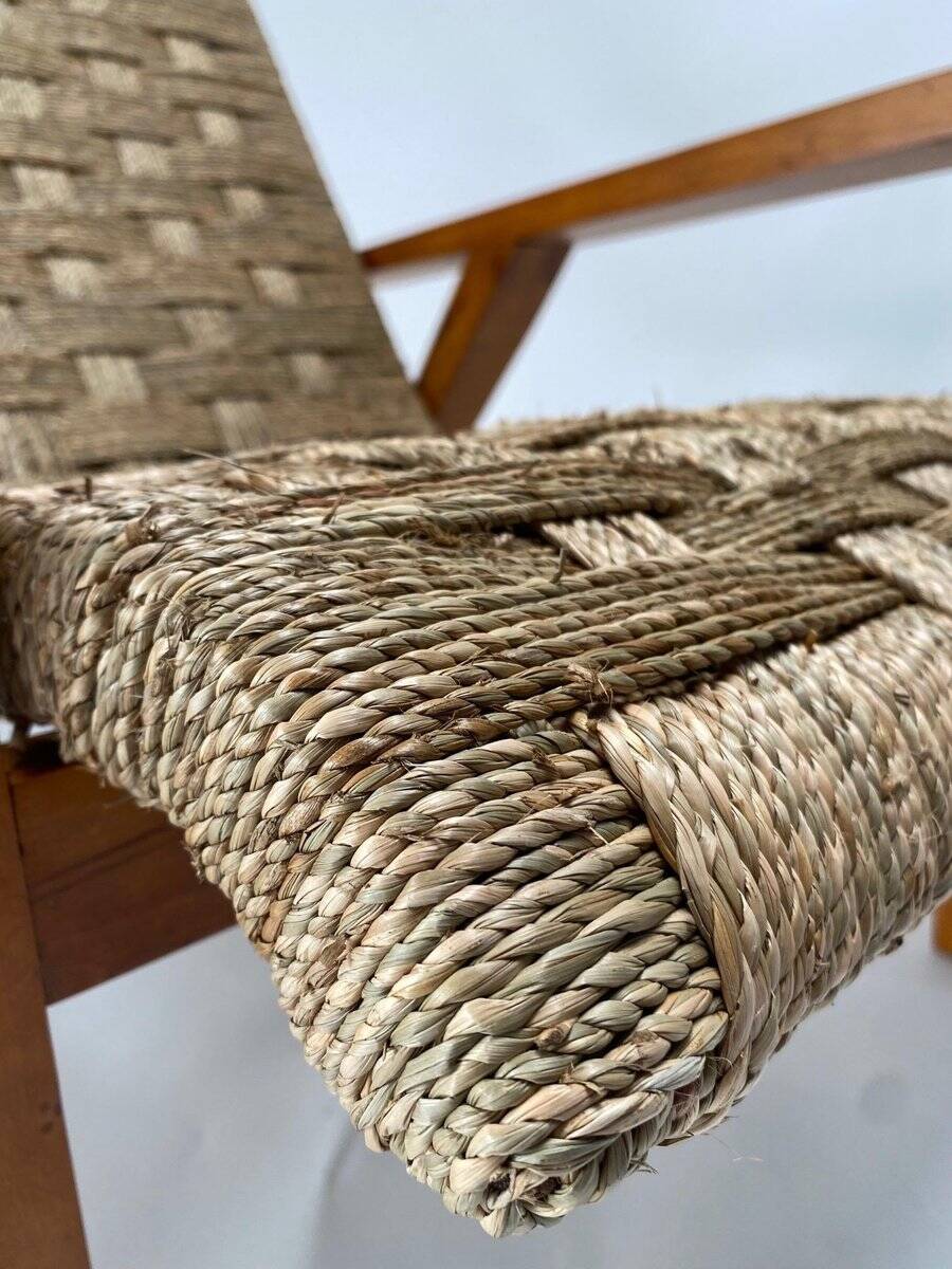 Armchair in Wood and Rope from Giuseppe Pagano, Italy, 1940s