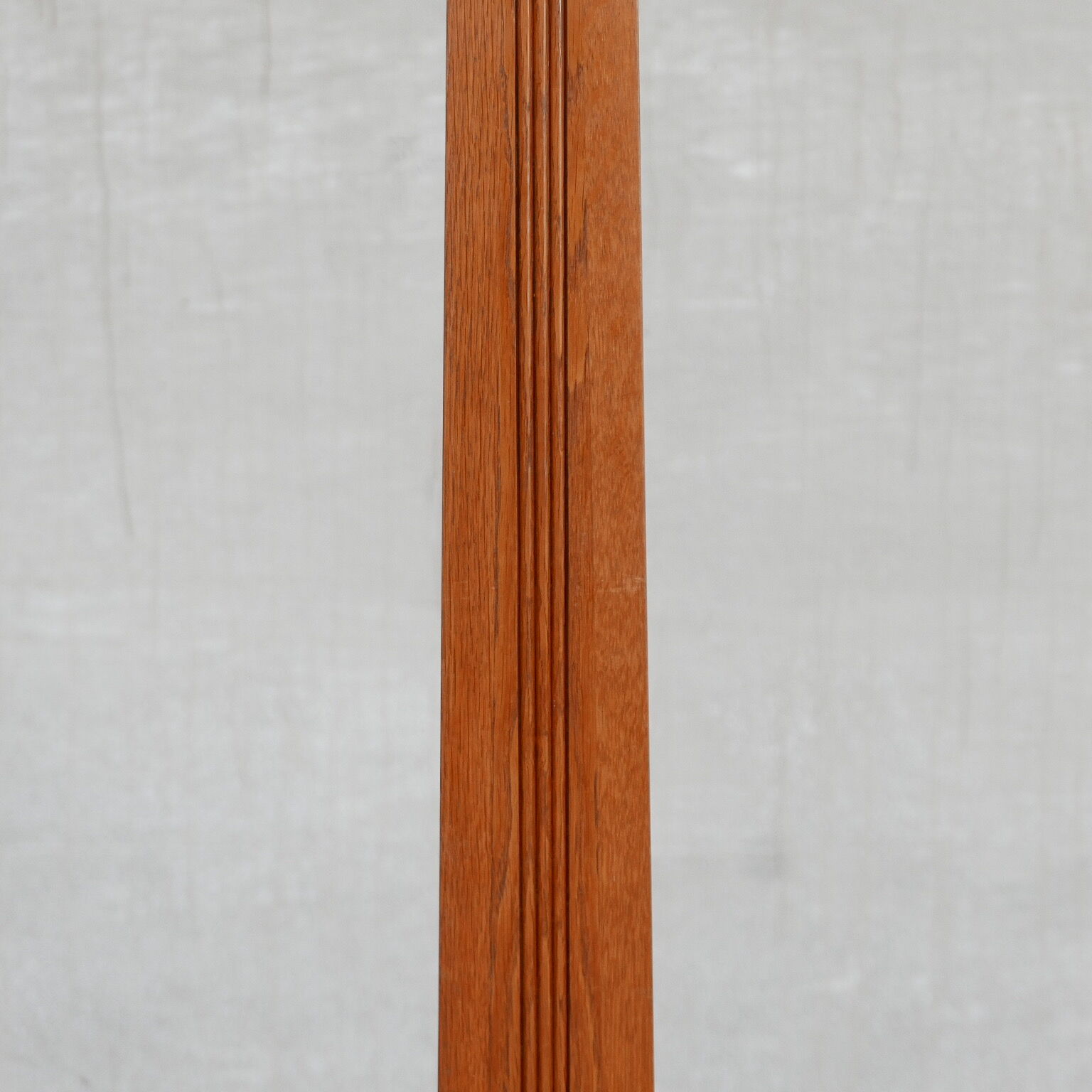 Art deco french oak floor lamp