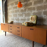 Enfilade scandinave vintage en teck, 1970