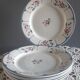6 flat plates "Ninette" from the Digoin Sarreguemines manufacture, France