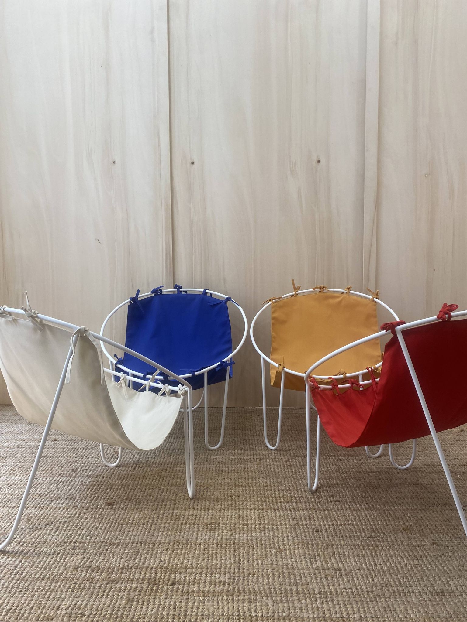 4 outdoor armchairs - 1950s - France
