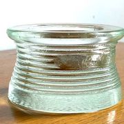 Vintage glass paperweight tray