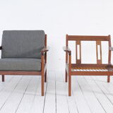 Set of two danish teak easy chairs (1960s)