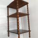 Sellette shelf wood turned Louis XIII style
