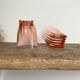 4 vintage “art deco” Rosaline glasses