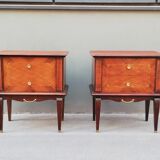 Pair of art deco bedside tables