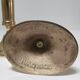 Pair of solid scandinavian danish handmade brass candle holders vintage