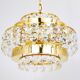Lustre Bakalowits Vienne en laiton doré et cristaux de diamant, Autriche, 1970