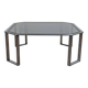 Table basse verre fumé