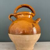 Old terracotta gargoulette jug