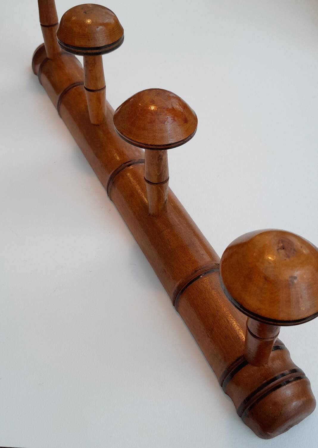 Wooden coat rack