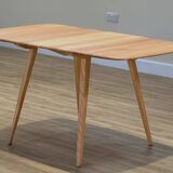 Ercol Folding Table and Four Quaker Chairs by Lucian Ercolani, 1960s