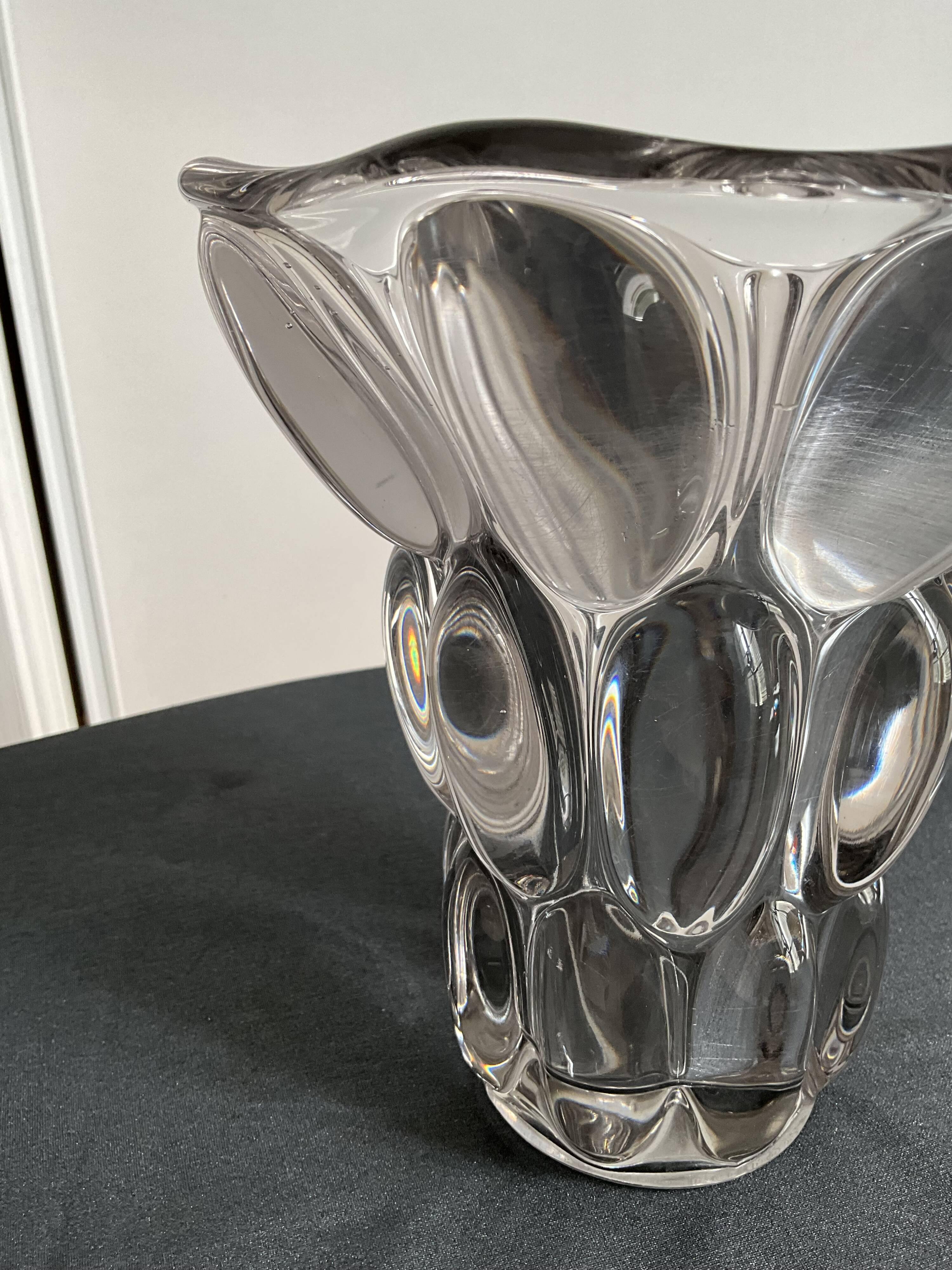 Vase en cristal français