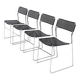 Set of 4 "Sultana" stacking dining chairs by Arrben Italy, 1980s
