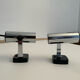 Paire d’appliques vintage orientable, chrome, italie 1970