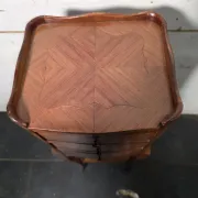 Louis XV style bedside table in marquetry