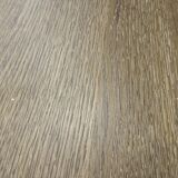 Extendable oak dining table, white legs, 4/6 place settings