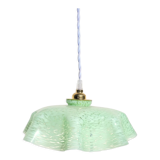 Vintage Clichy porcelain pendant lamp