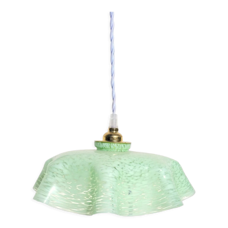 Vintage Clichy porcelain pendant lamp