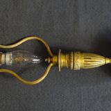 Single-fire bronze lamp, H 37 cm
