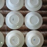 16 mismatched antique deep plates