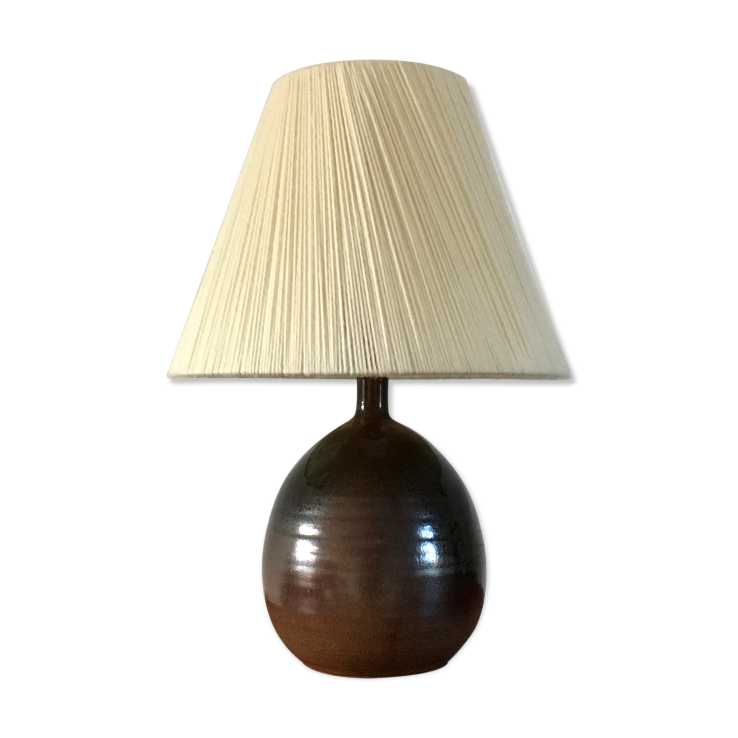 Ceramic lamp by Roland Zobel workshop Les Cyclades vintage