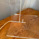 Minimalist design table lamp Harco Loor in plexiglass and perspex