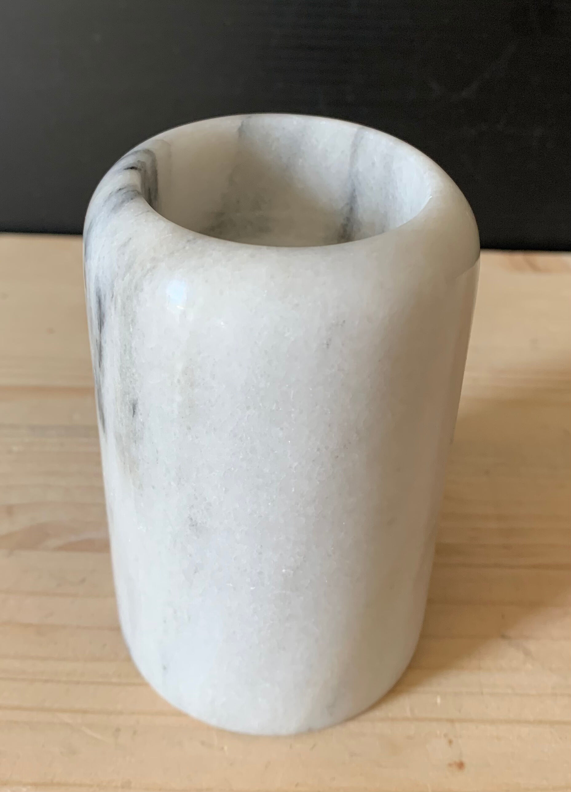 Alabaster candle holder