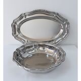 Set of stainless steel dishes - 1980s design