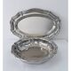 Stainless steel dish duo - 1980s design