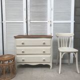 Old White chest of drawers